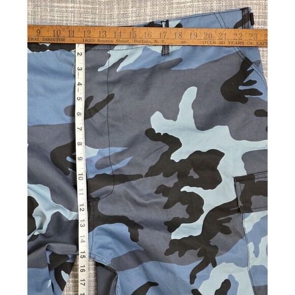 NWOT ROTHCO Military BDU Cargo Shorts Camo Blue 10.5 inseam Men's XXL Reg 43-47" - Picture 5 of 13